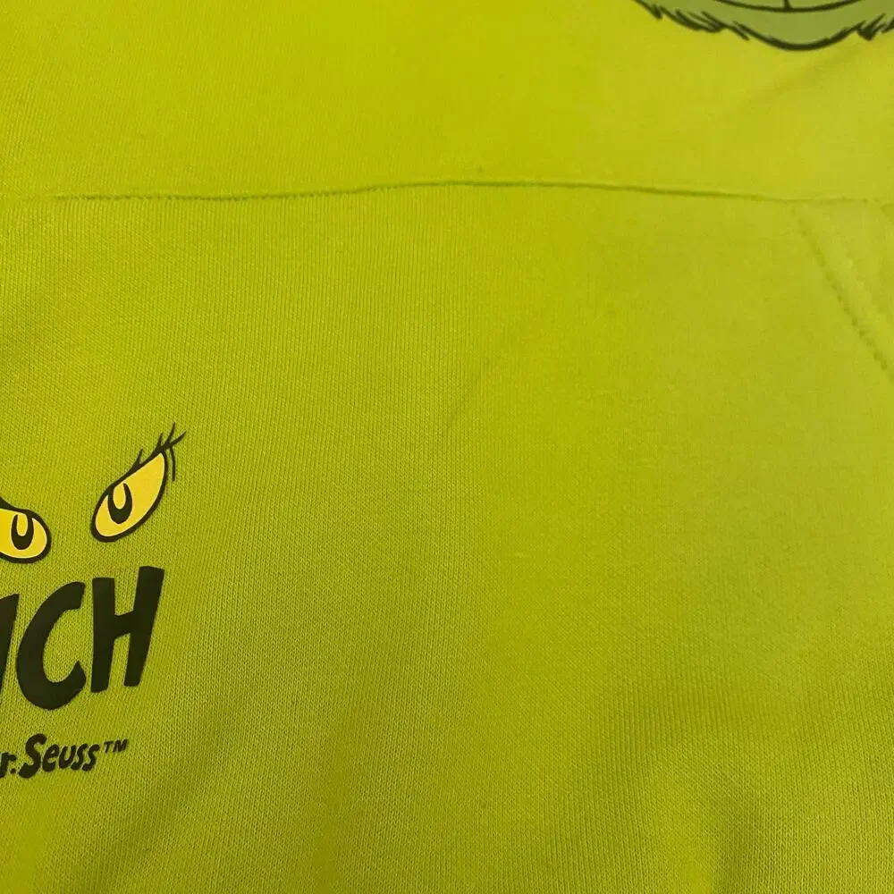 The Grinch Dr Seuss Kids Hoodie Green All Over Print Youth 9-10 Yrs Sweater